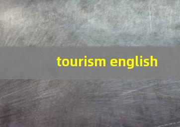 tourism english